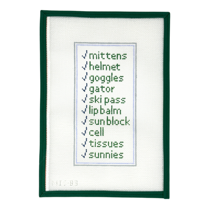 Checklist Winter Ski