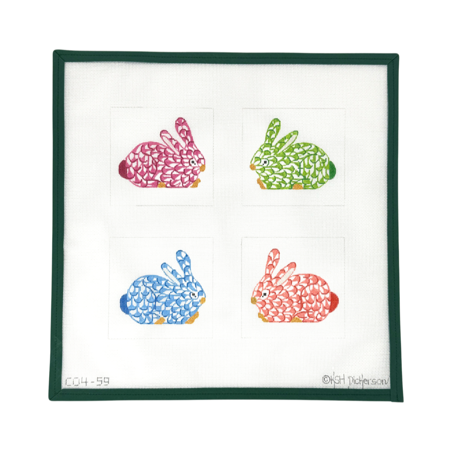 Fishnet Bunny Coasters