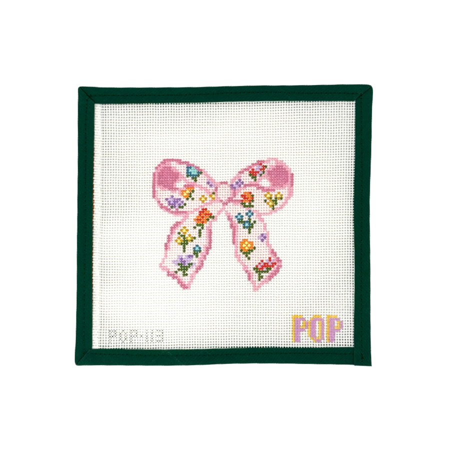 Floral Print Bow - Pink