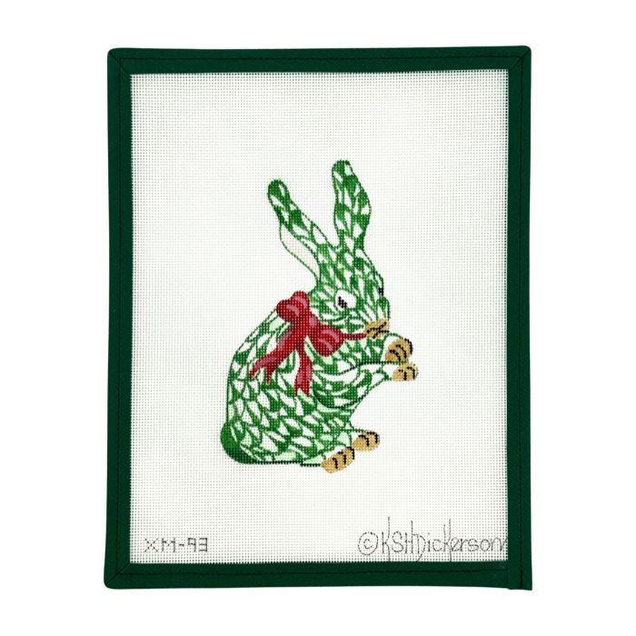 Green Holiday Bunny