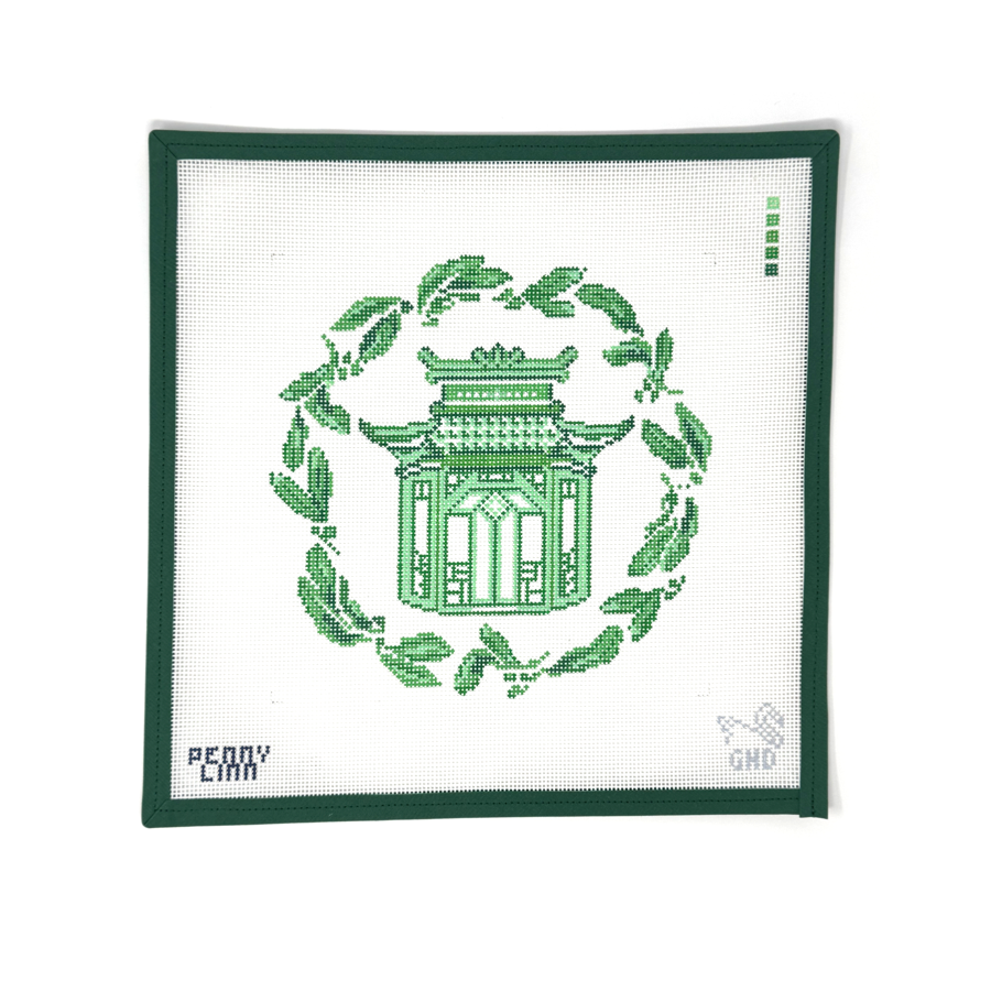 Green Magnolia Leaves Pagoda