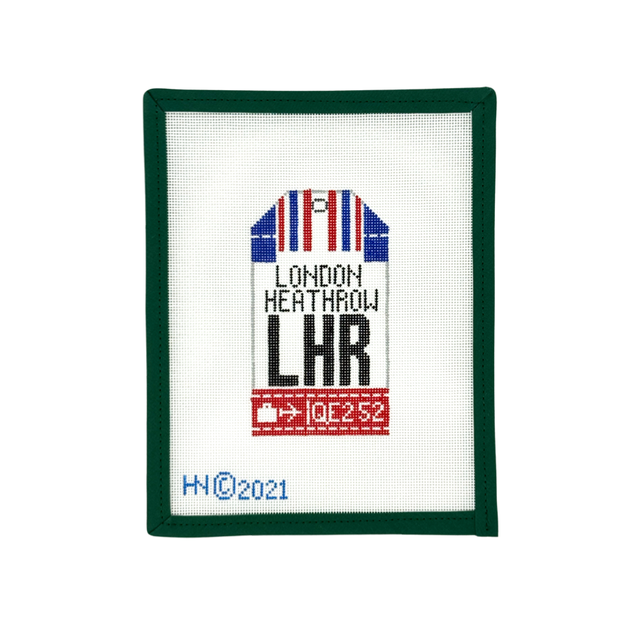 LHR London Heathrow Retro Travel Tag