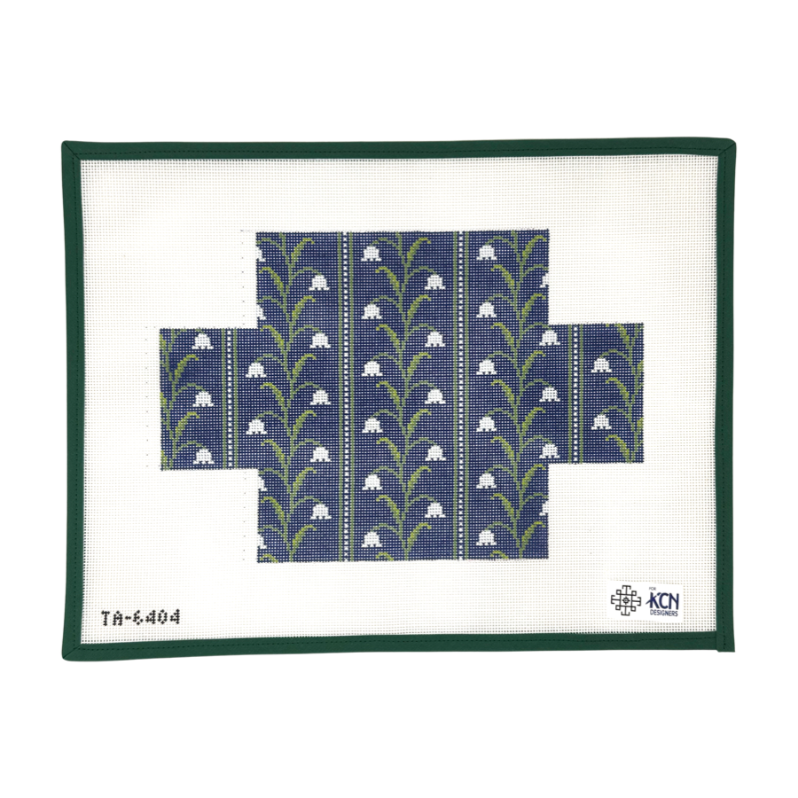 Lily of the Valley Brick Cover - Navy