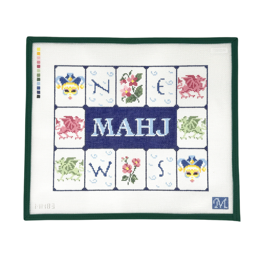 Mahj Tile Pouch Navy