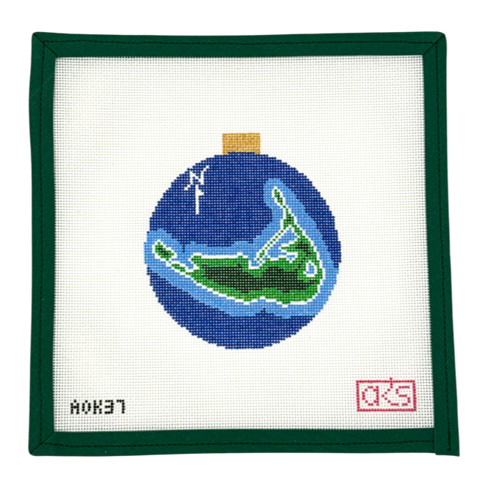 Nantucket Map Ornament