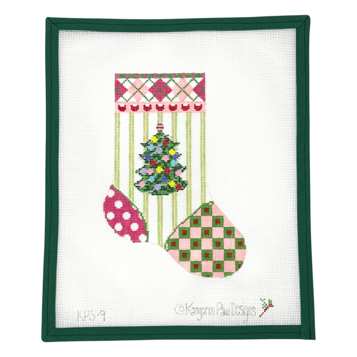 Pink Tree Mini Stocking