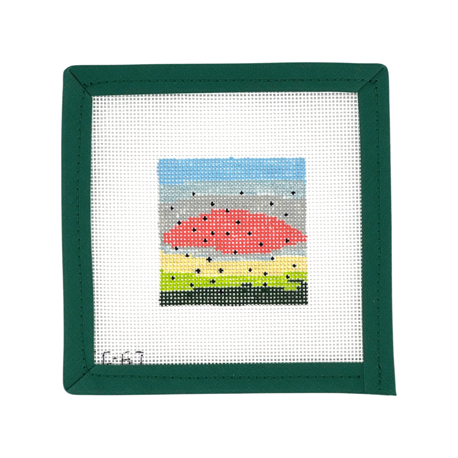 Rainbow Trout Needlepoint Canvas Insert for Can Cozy