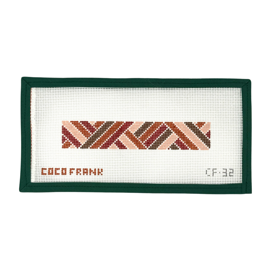 Diagonals Keychain - Warm Neutral