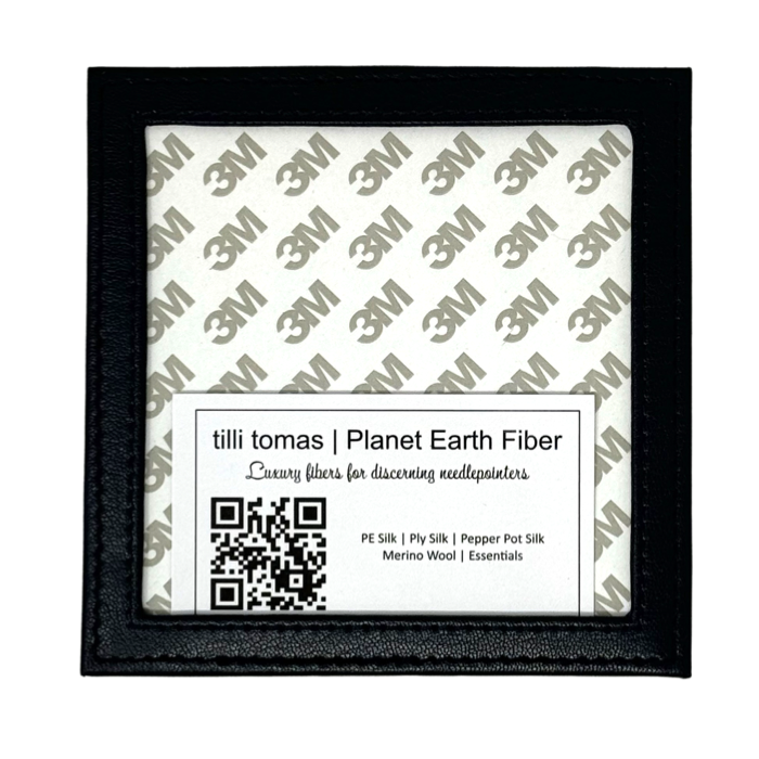 Self-Finishing Leather Frame - Navy