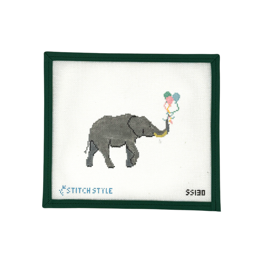 Baby Elephant with Balloons