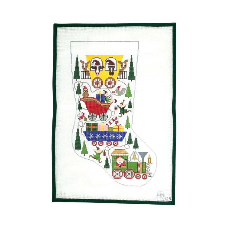 Christmas Train Stocking