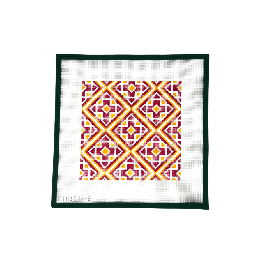 Medallion Tile, Pink Golden