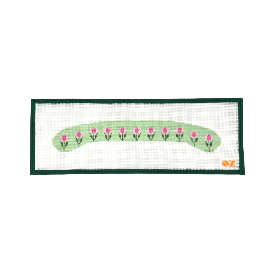 Pink Tulips Needlepoint Hanger