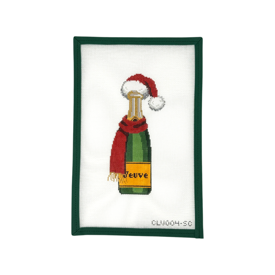 Santa Hat & Scarf Champagne