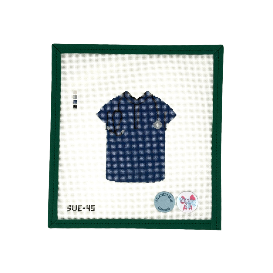 Navy Scrub Top