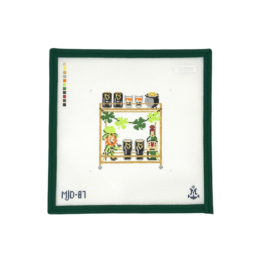 St. Patrick's Day Bar Cart