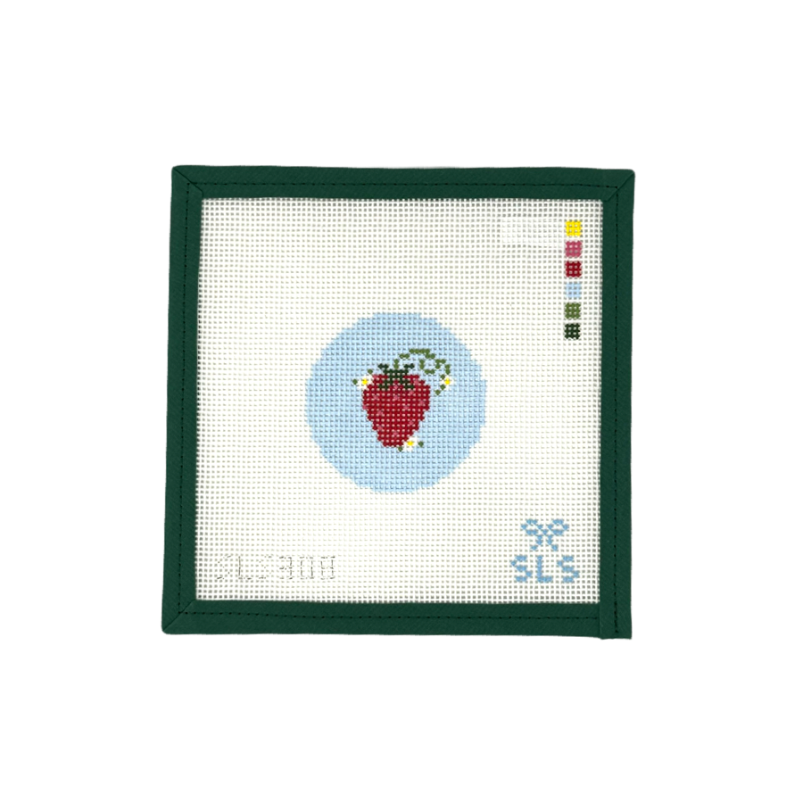 Strawberry on Blue