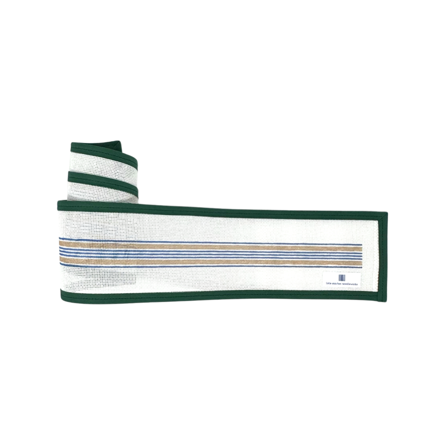 Summer Stripe Belt - Driftwood & Blue