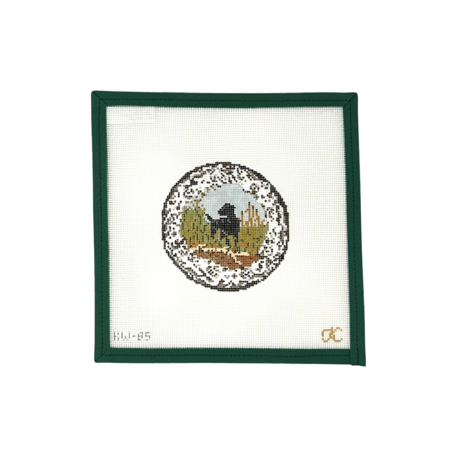 Transferware Dog Plate