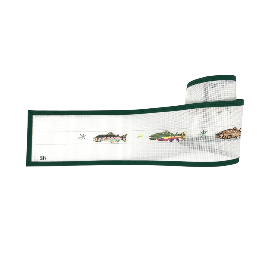 Trout On White Background Belt