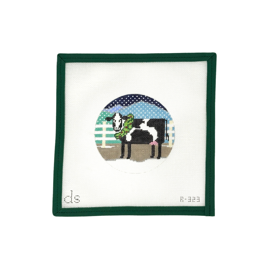 X-Mas Cow with Wreath